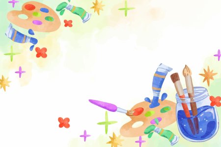 Художественные принадлежности фон