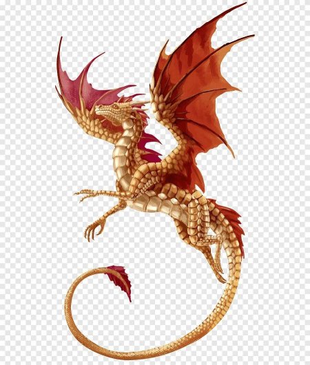 Дракон виверн золотой