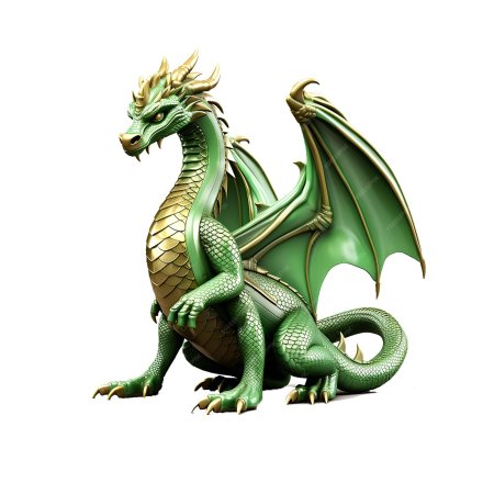 Зеленый деревянный дракон