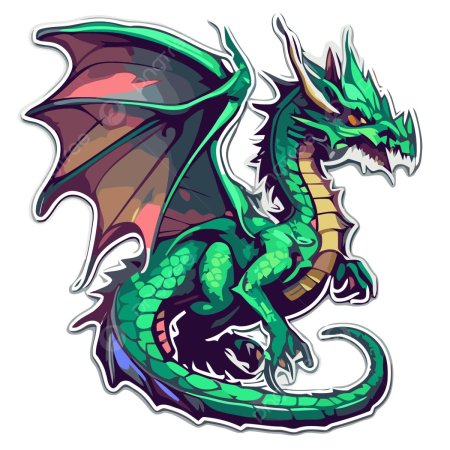 Дракон стикер