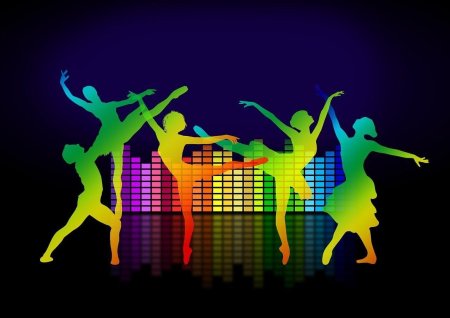 Цветные силуэты