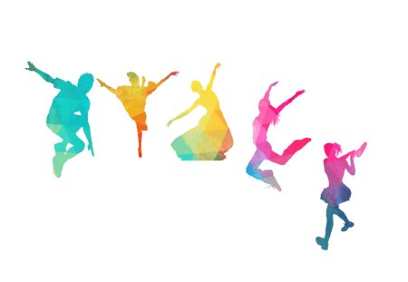 Цветные силуэты