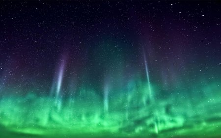 Light aurora borealis