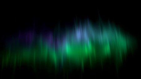 Северное сияние на прозрачном фоне