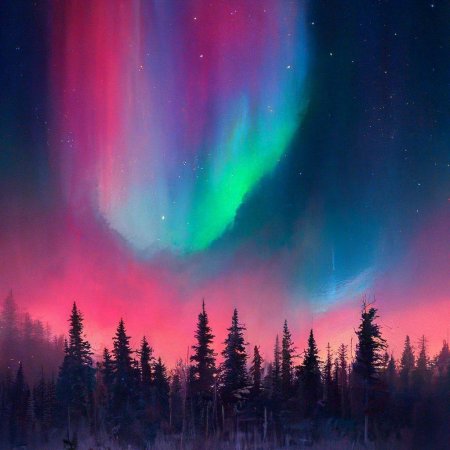 Aurora borealis northern light