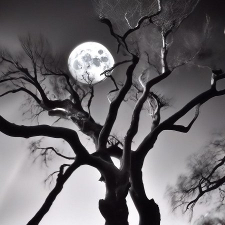 Пейзаж с луной