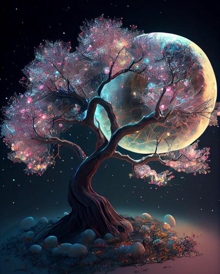 Волшебное дерево фон