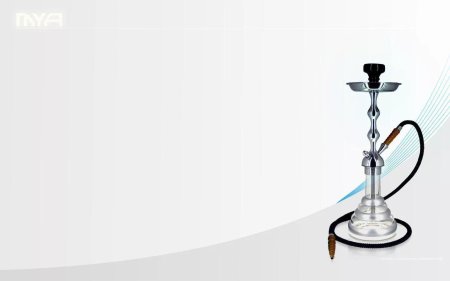 Кальян на белом фоне