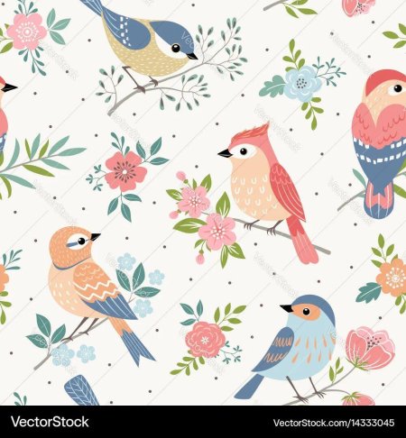 Паттерны с птицами
