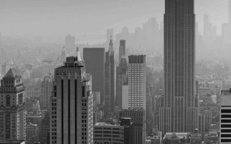 Небоскребы Нью-Йорка чб