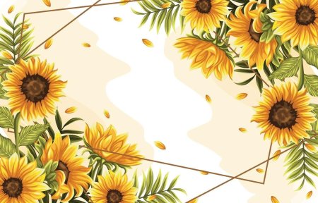 Рамка с подсолнухами
