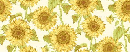 Подсолнухи паттерн