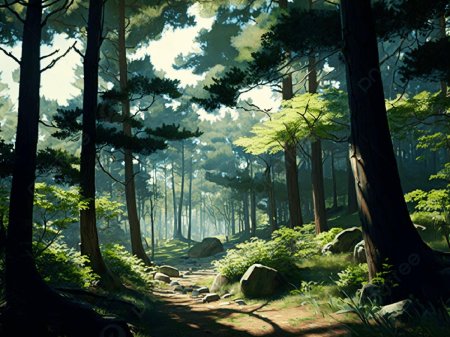 Лес иллюстрация