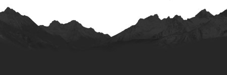 Силуэт горного хребта