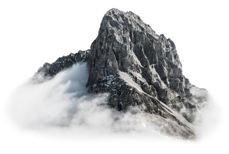 Горы на белом фоне