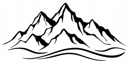 Горы Памир вектор