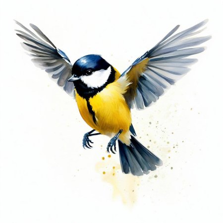 Синичка в полете