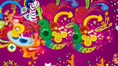 Яркий детский фон