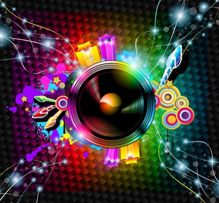 Абстракция в стиле диско