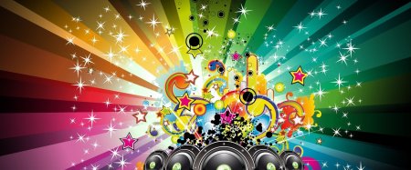 Фон в стиле диско