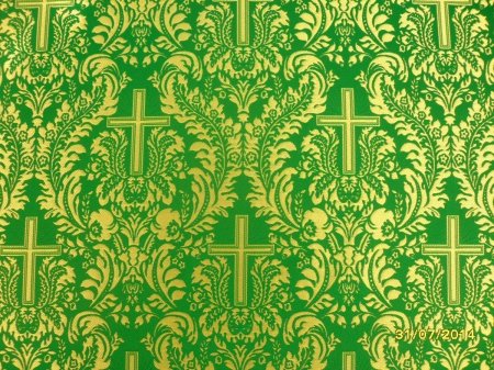 Ткань церковная зеленая