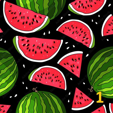 Орнамент арбузы