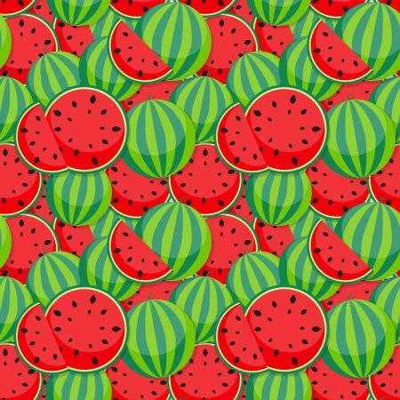 Бесшовный узор арбузы