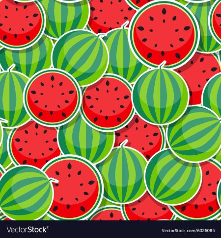 Орнамент арбузы