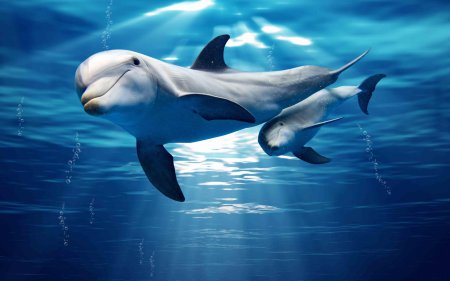 Красивые дельфины