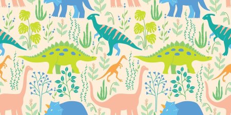 Детские обои с динозаврами
