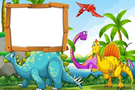 Рамка динозавры