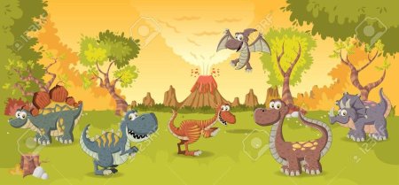 Фон динозавры для детей