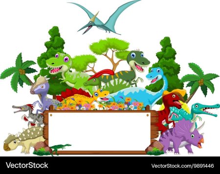 Динозавры баннер