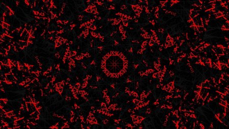 Красные узоры на черном фоне