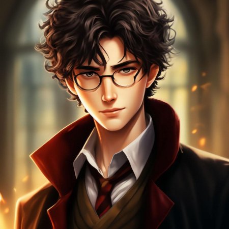 Гарри поттер в стиле аниме