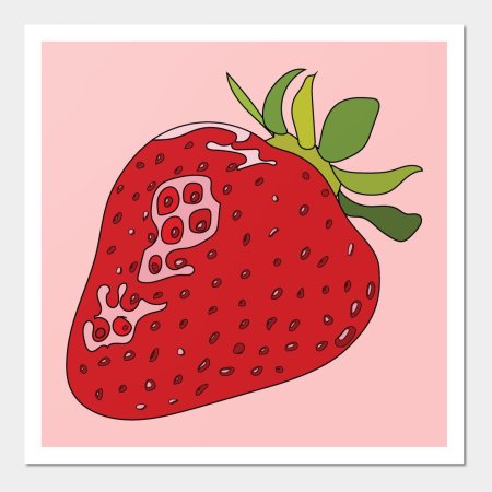 Стикер клубника