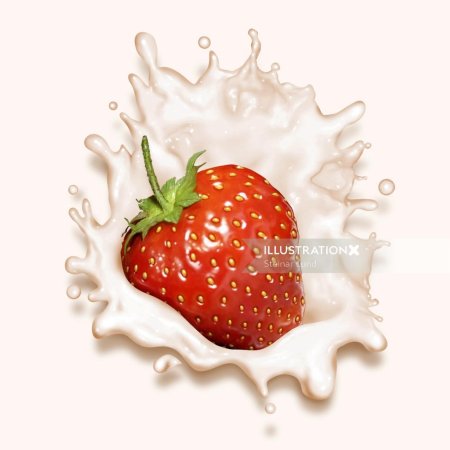 Надкусанная клубника