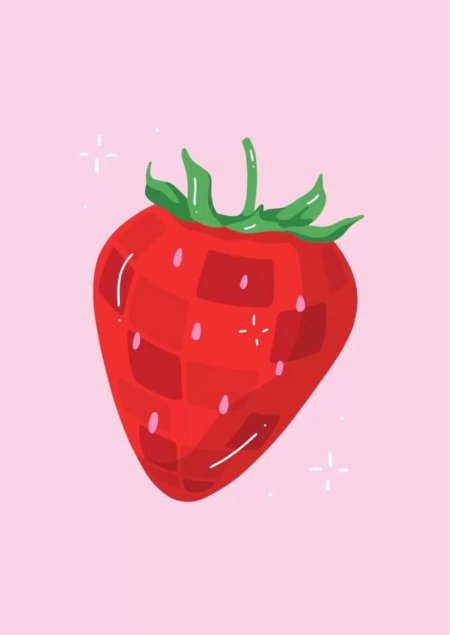 Мультяшная клубника