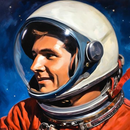 Портрет гагарина для детей в хорошем качестве