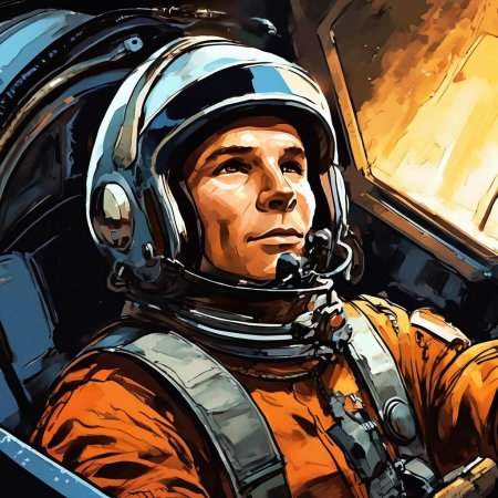 Гагарин юрий алексеевич в скафандре