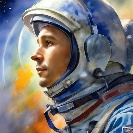 Портрет юрий гагарин