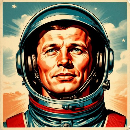 Юрий гагарин в космосе