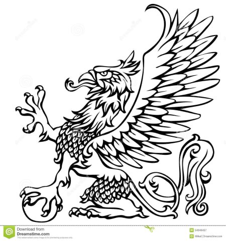 Щитодержатель Грифон геральдический