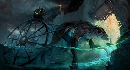 Пещерный монстр арт фэнтези