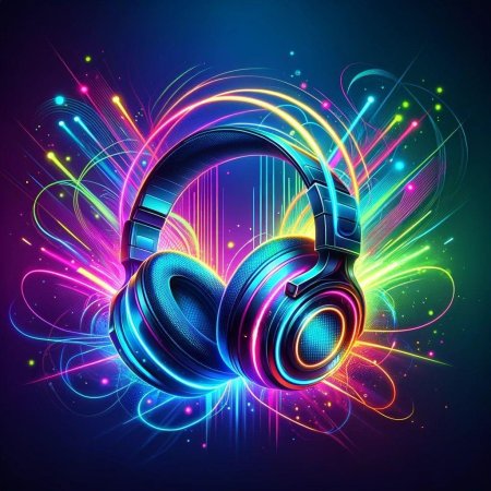 Неоновые наушники