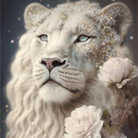 Белая львица