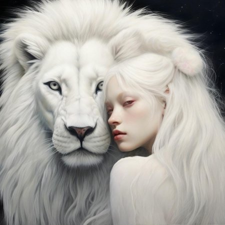 Девушка альбинос