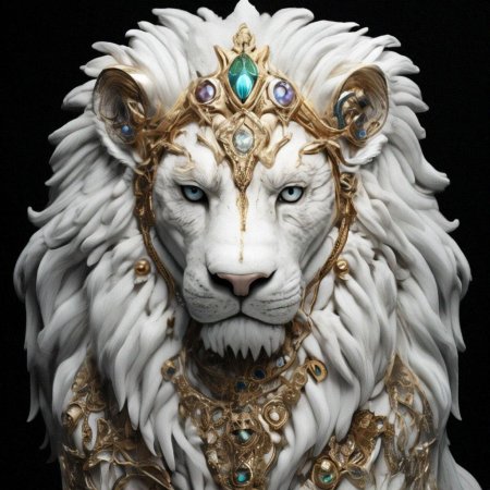 Голова льва с короной