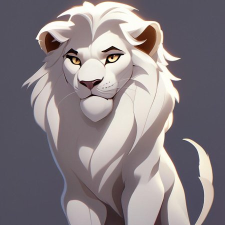 Лев белый