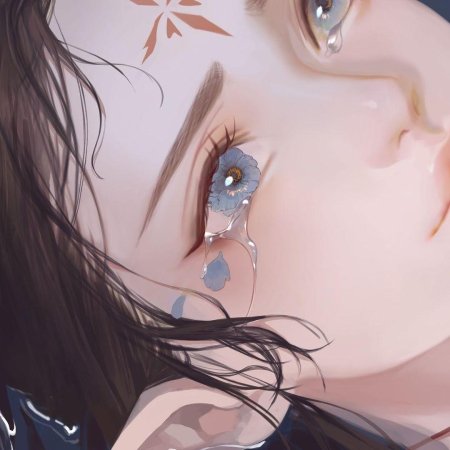 Blind girl anime Art